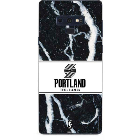 NBA Portland Trail Blazers Marble Galaxy Note 9 Skin