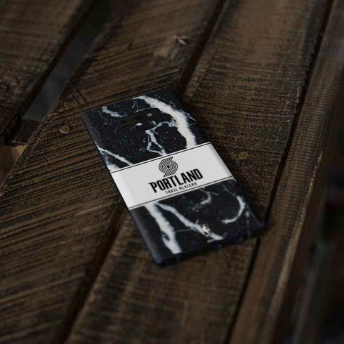 NBA Portland Trail Blazers Marble Galaxy Note 9 Skin