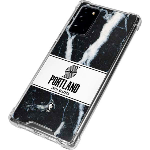 NBA Portland Trail Blazers Marble Galaxy Note20 5G Clear Case