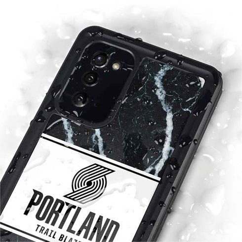 NBA Portland Trail Blazers Marble Galaxy Note20 5G Waterproof Case