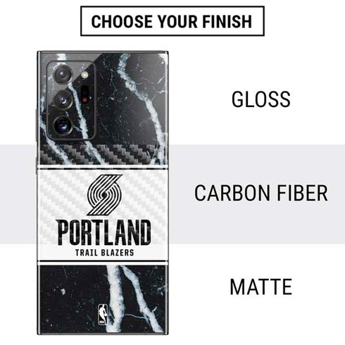 NBA Portland Trail Blazers Marble Galaxy Note20 Ultra 5G Skin