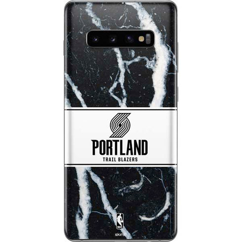 NBA Portland Trail Blazers Marble Galaxy S10 Plus Skin