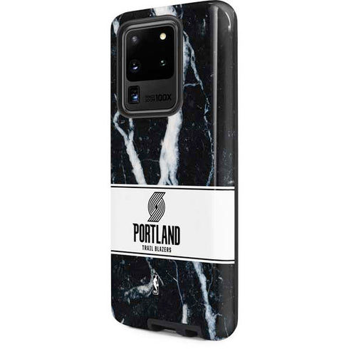NBA Portland Trail Blazers Marble Galaxy S20 Ultra 5G Pro Case