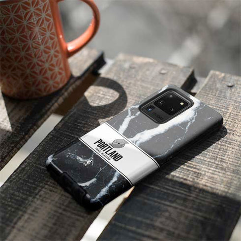 NBA Portland Trail Blazers Marble Galaxy S20 Ultra 5G Pro Case