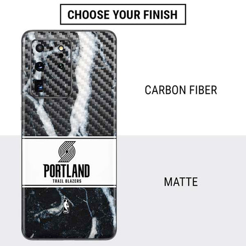NBA Portland Trail Blazers Marble Galaxy S20 Ultra 5G Skin