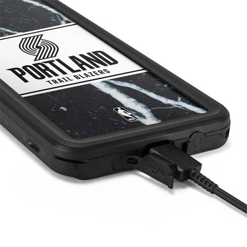 NBA Portland Trail Blazers Marble Galaxy S20 Waterproof Case