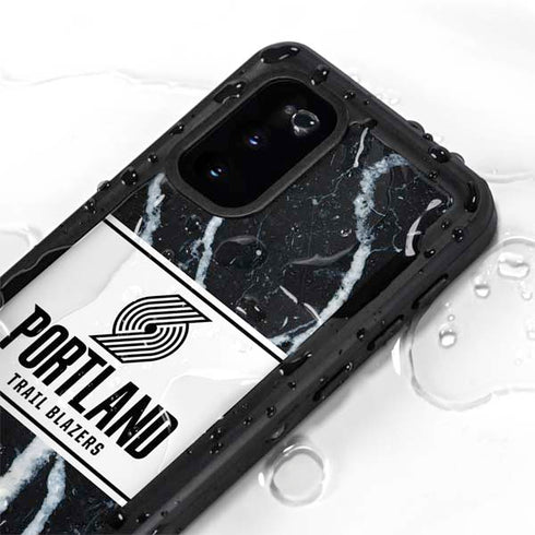 NBA Portland Trail Blazers Marble Galaxy S20 Waterproof Case