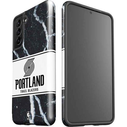 NBA Portland Trail Blazers Marble Galaxy S21 5G Pro Case
