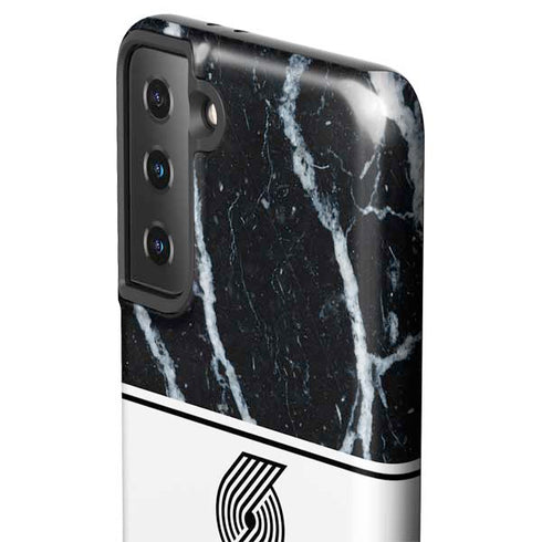 NBA Portland Trail Blazers Marble Galaxy S21 FE Pro Case