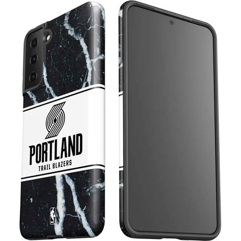 NBA Portland Trail Blazers Marble Galaxy S21 FE Pro Case
