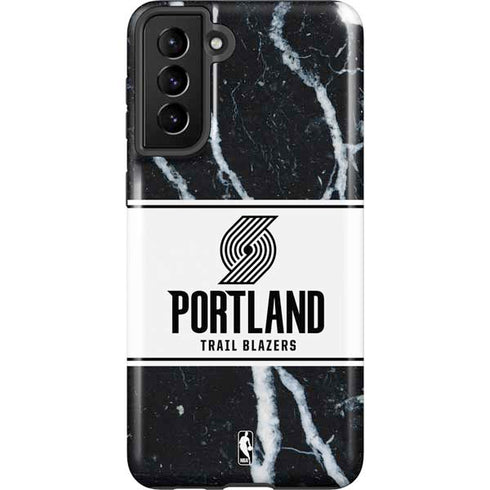 NBA Portland Trail Blazers Marble Galaxy S21 Plus 5G Pro Case