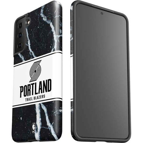 NBA Portland Trail Blazers Marble Galaxy S21 Plus 5G Pro Case