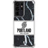 NBA Portland Trail Blazers Marble Galaxy S21 Ultra 5G Clear Case