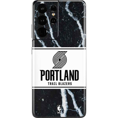 NBA Portland Trail Blazers Marble Galaxy S21 Ultra 5G Skin