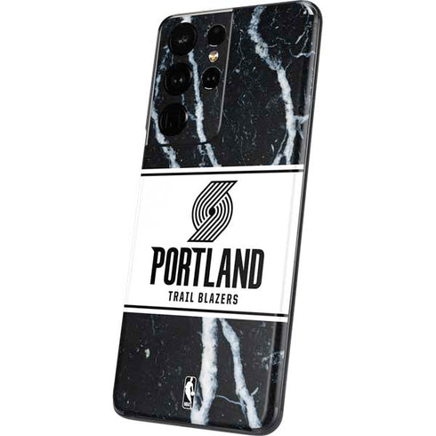 NBA Portland Trail Blazers Marble Galaxy S21 Ultra 5G Skin