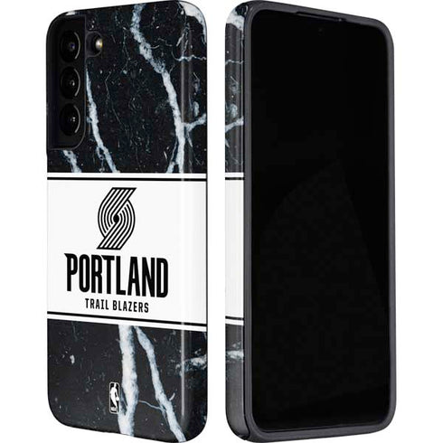 NBA Portland Trail Blazers Marble Galaxy S22 Plus Pro Case