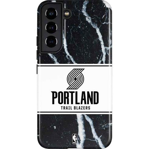 NBA Portland Trail Blazers Marble Galaxy S22 Pro Case