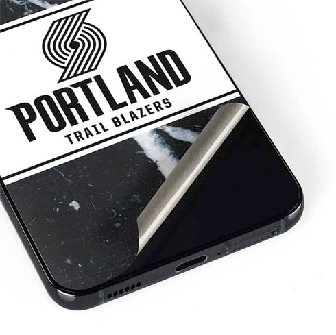 NBA Portland Trail Blazers Marble Galaxy S22 Skin