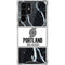 NBA Portland Trail Blazers Marble Galaxy S22 Ultra Clear Case