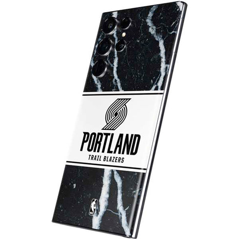 NBA Portland Trail Blazers Marble Galaxy S22 Ultra Skin