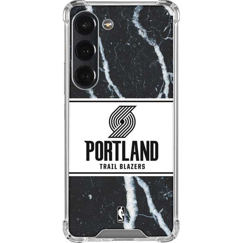 NBA Portland Trail Blazers Marble Galaxy S23 Clear Case