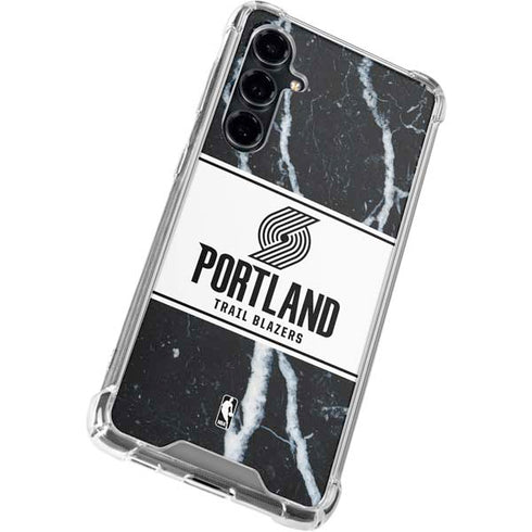 NBA Portland Trail Blazers Marble Galaxy S23 FE Clear Case
