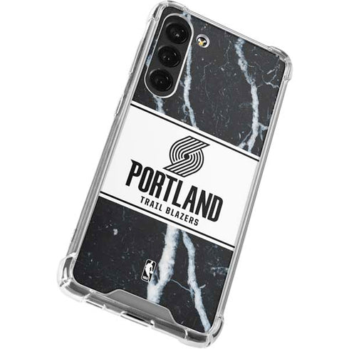 NBA Portland Trail Blazers Marble Galaxy S23 Plus Clear Case