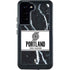 NBA Portland Trail Blazers Marble Galaxy S23 Plus Waterproof Case