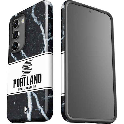 NBA Portland Trail Blazers Marble Galaxy S23 Pro Case
