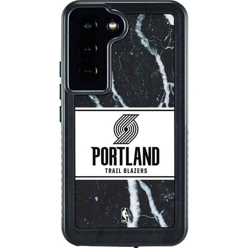 NBA Portland Trail Blazers Marble Galaxy S23 Waterproof Case