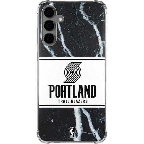NBA Portland Trail Blazers Marble Galaxy S24 Plus Clear Case