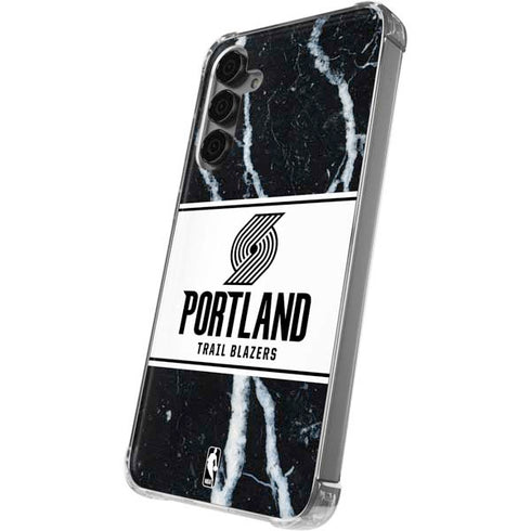 NBA Portland Trail Blazers Marble Galaxy S24 Plus Clear Case