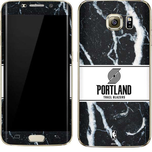 NBA Portland Trail Blazers Marble Galaxy S7 Edge Skin