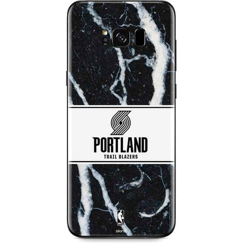 NBA Portland Trail Blazers Marble Galaxy S8 Skin