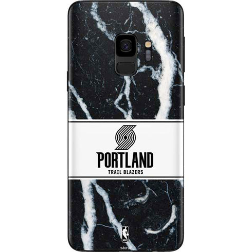 NBA Portland Trail Blazers Marble Galaxy S9 Skin