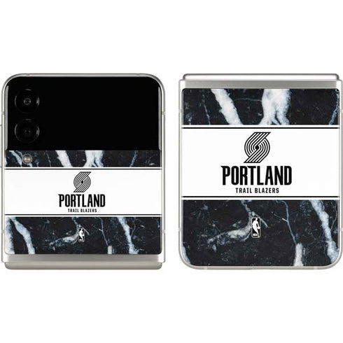 NBA Portland Trail Blazers Marble Galaxy Z Flip3 5G Skin