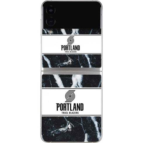 NBA Portland Trail Blazers Marble Galaxy Z Flip3 5G Skin