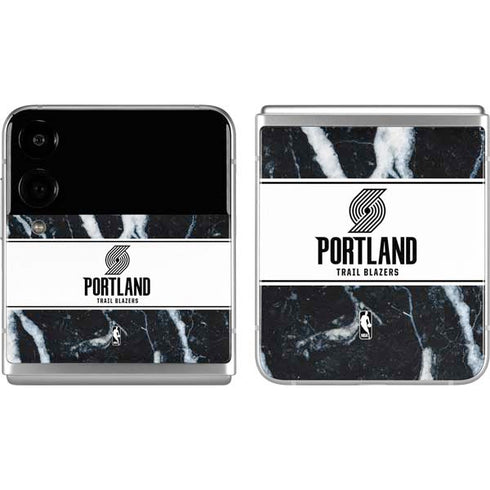 NBA Portland Trail Blazers Marble Galaxy Z Flip4 5G Skin