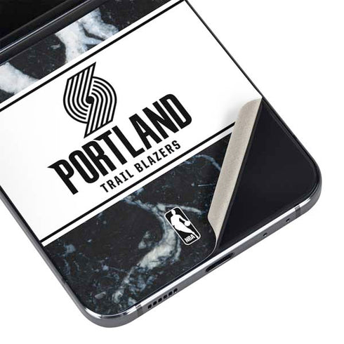 NBA Portland Trail Blazers Marble Galaxy Z Flip5 5G Skin
