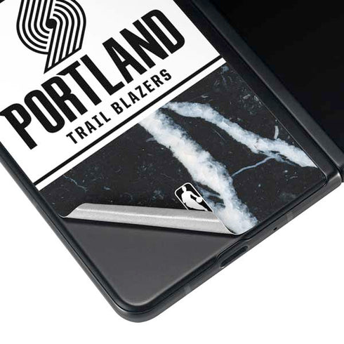 NBA Portland Trail Blazers Marble Galaxy Z Fold4 5G Skin