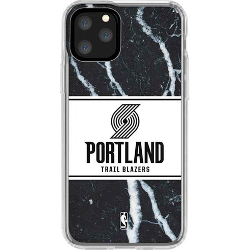 NBA Portland Trail Blazers Marble iPhone 11 Pro Clear Case