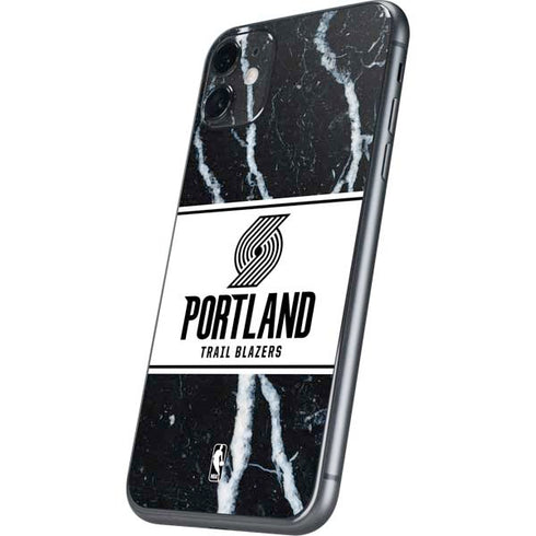 NBA Portland Trail Blazers Marble iPhone 11 Skin