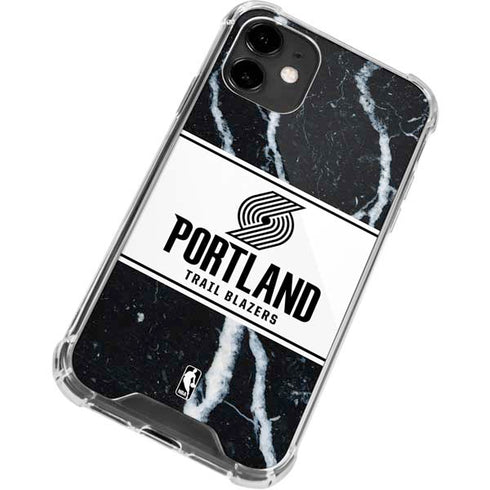 NBA Portland Trail Blazers Marble iPhone 12 Clear Case