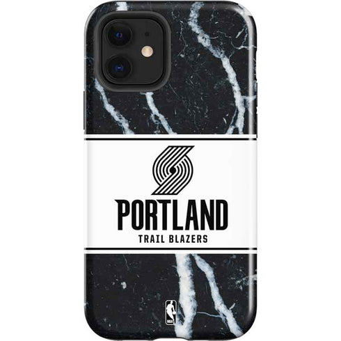 NBA Portland Trail Blazers Marble iPhone 12 Impact Case