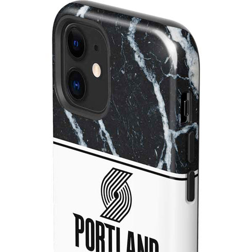 NBA Portland Trail Blazers Marble iPhone 12 Impact Case