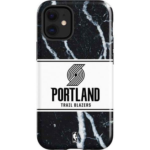 NBA Portland Trail Blazers Marble iPhone 12 Mini Impact Case