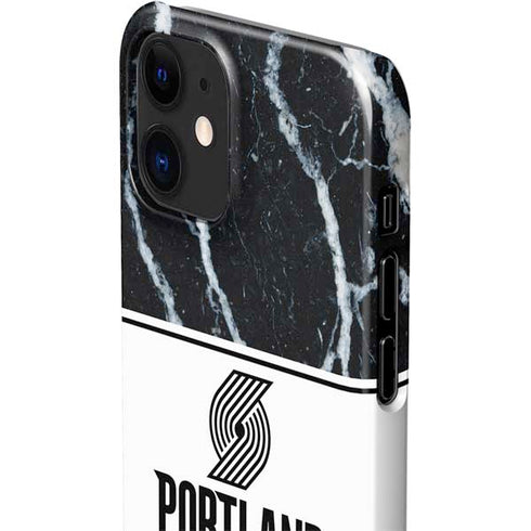 NBA Portland Trail Blazers Marble iPhone 12 Mini Lite Case