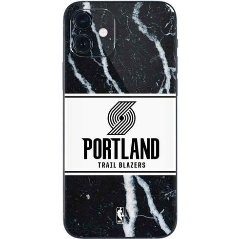 NBA Portland Trail Blazers Marble iPhone 12 Mini Skin