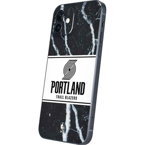 NBA Portland Trail Blazers Marble iPhone 12 Mini Skin