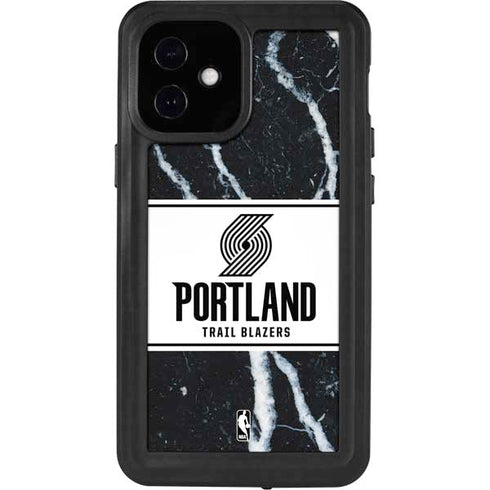 NBA Portland Trail Blazers Marble iPhone 12 Mini Waterproof Case